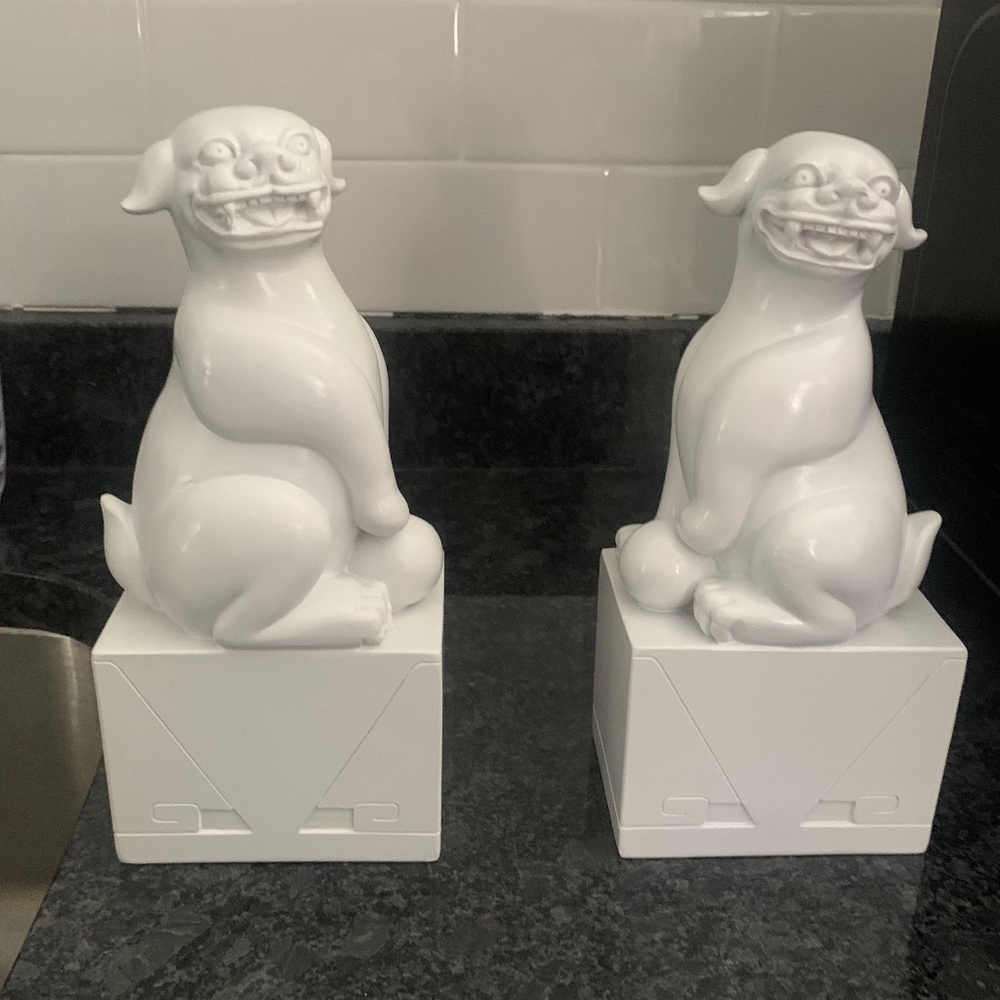 Jonathan Adler Happy Chic Food Dog Bookends sSet